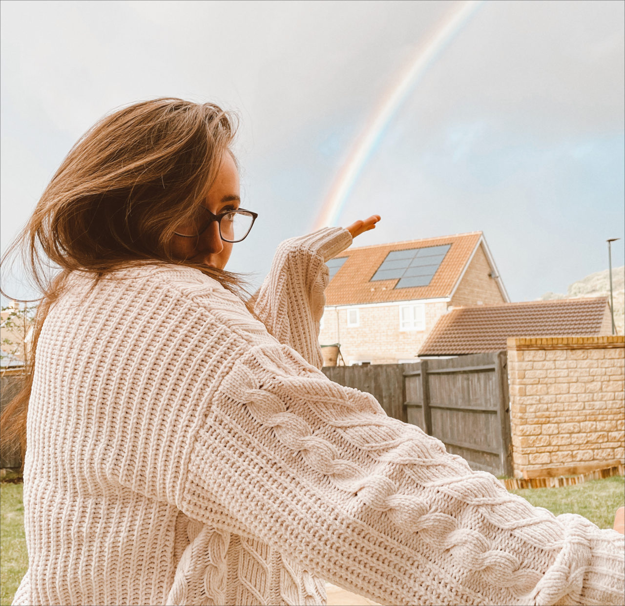 First day of therapy and a rainbow appeared!